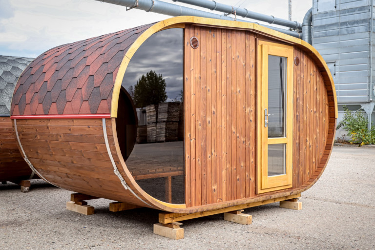 Ovale Sauna 4m